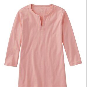 Women's L.L.Bean Tee, Three-Quarter-Sleeve Splitneck Tunic